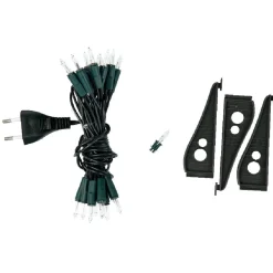 Sapin lumineux blanc et doré 20 LED-Gifi Hot