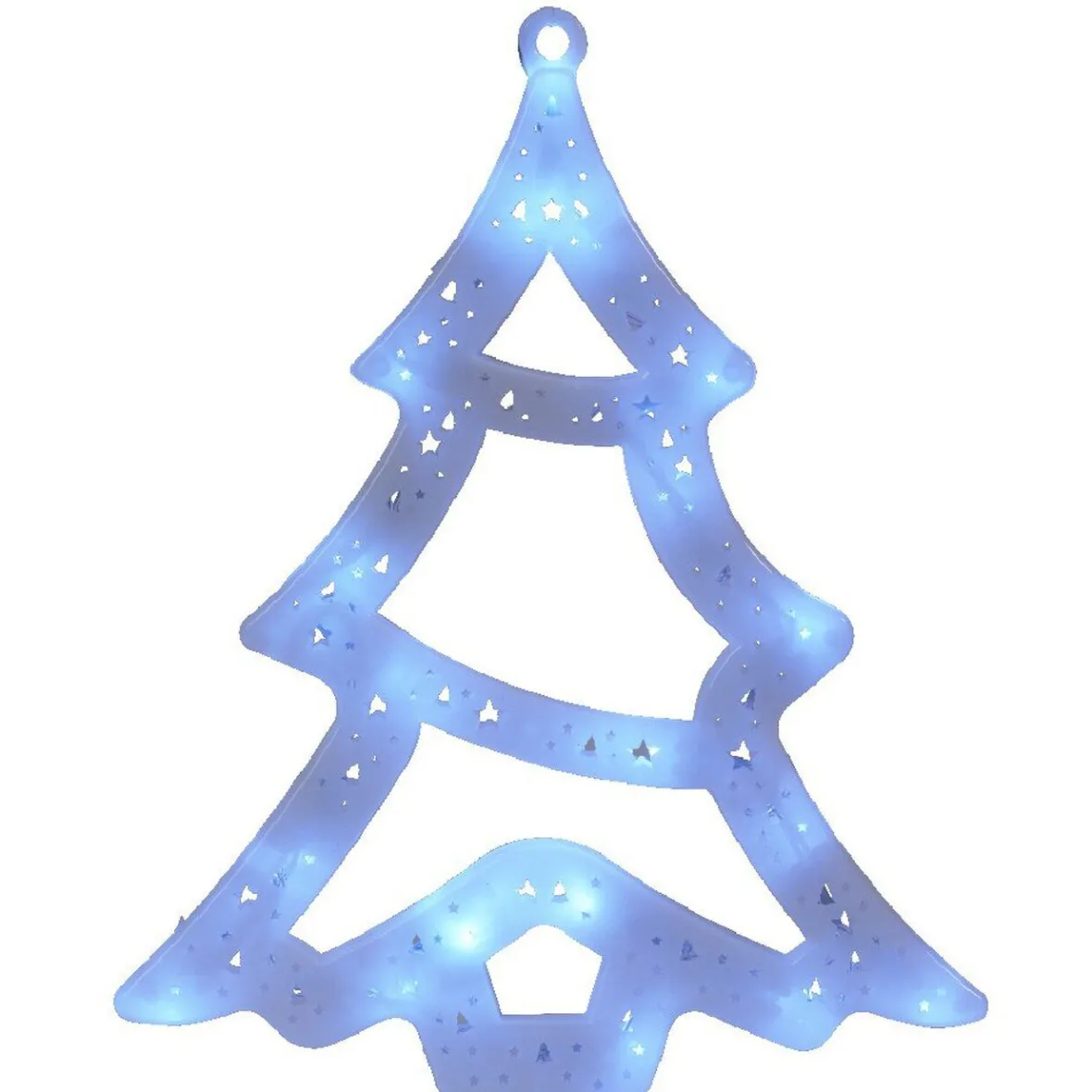 Sapin lumineux blanc fixe h. 32 cm-Gifi Online