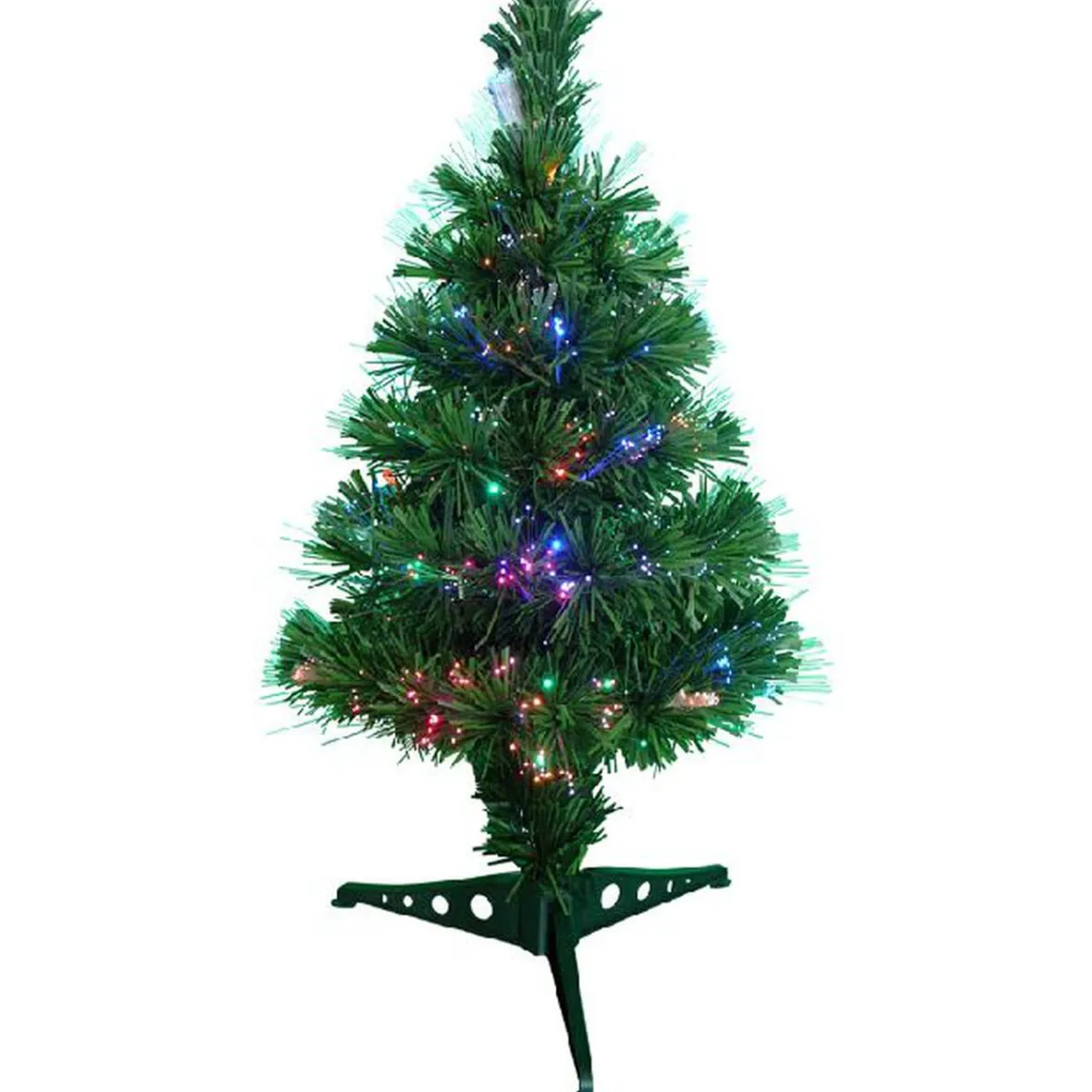 Sapin NOEl vert fibre optique H60 cm-Gifi Hot