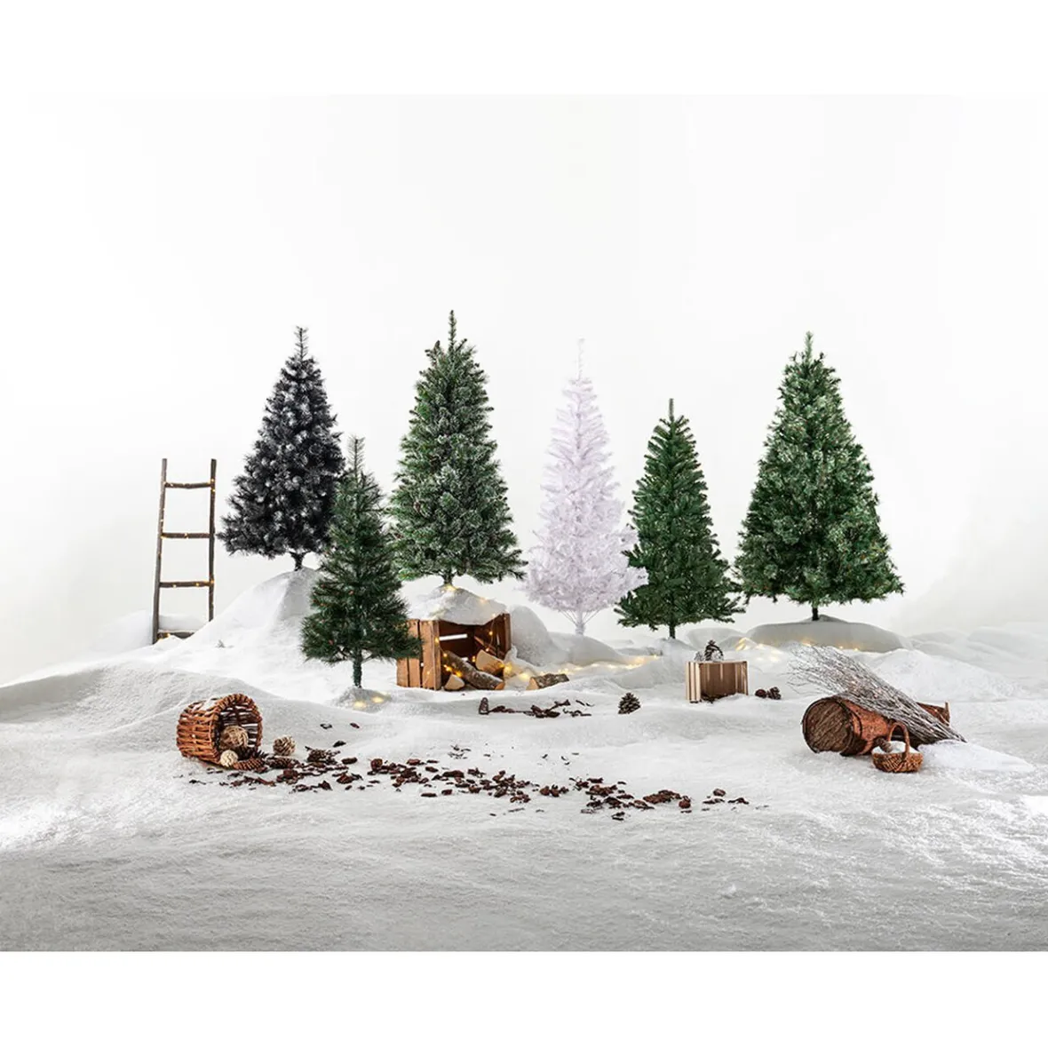 Sapin Noël bois flotté brun 0,9 m-Gifi New