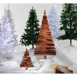Sapin Noël bois flotté brun 0,9 m-Gifi New