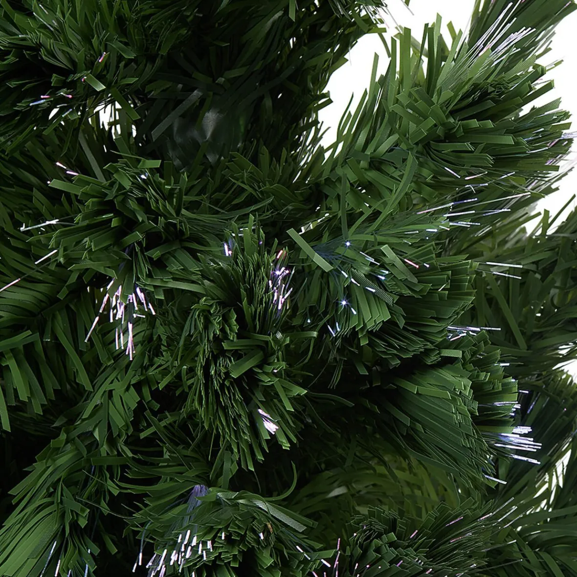 Sapin Noël Vert en fibre optique 16 Led Multicolore H120 cm-Gifi Clearance