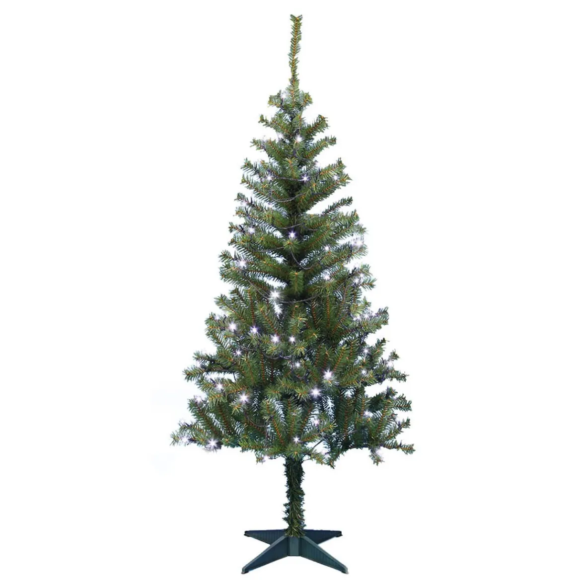 Sapin vert lumineux 120 LED intérieur-Gifi Discount