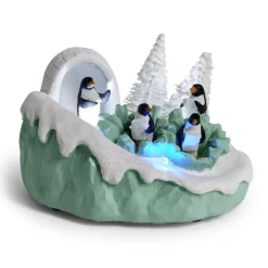 Scène lumineuse de Noël banquise à piles H9cm-Gifi Outlet