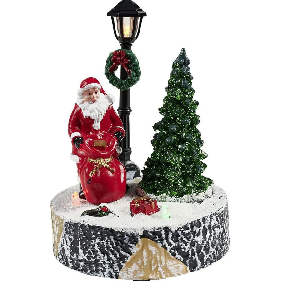 Scène village de Noël avec lanterne lumineuse-Gifi Best