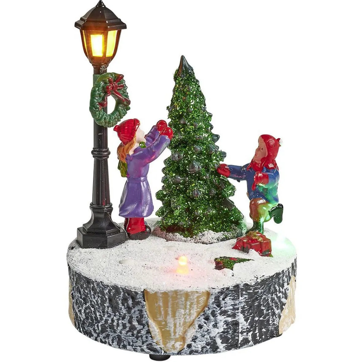 Scène village de Noël avec lanterne lumineuse-Gifi Best