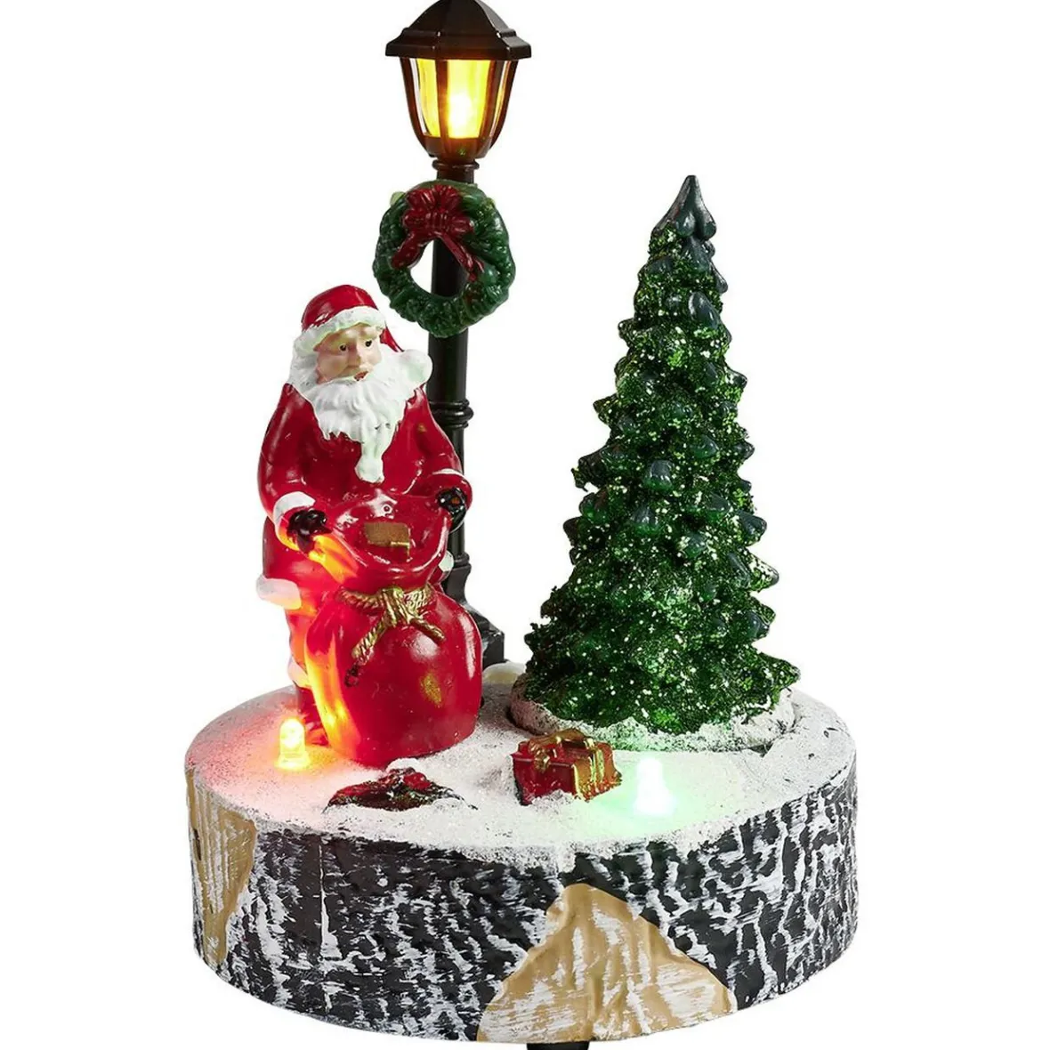 Scène village de Noël avec lanterne lumineuse-Gifi Best