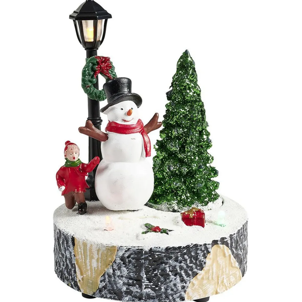 Scène village de Noël avec lanterne lumineuse-Gifi Best