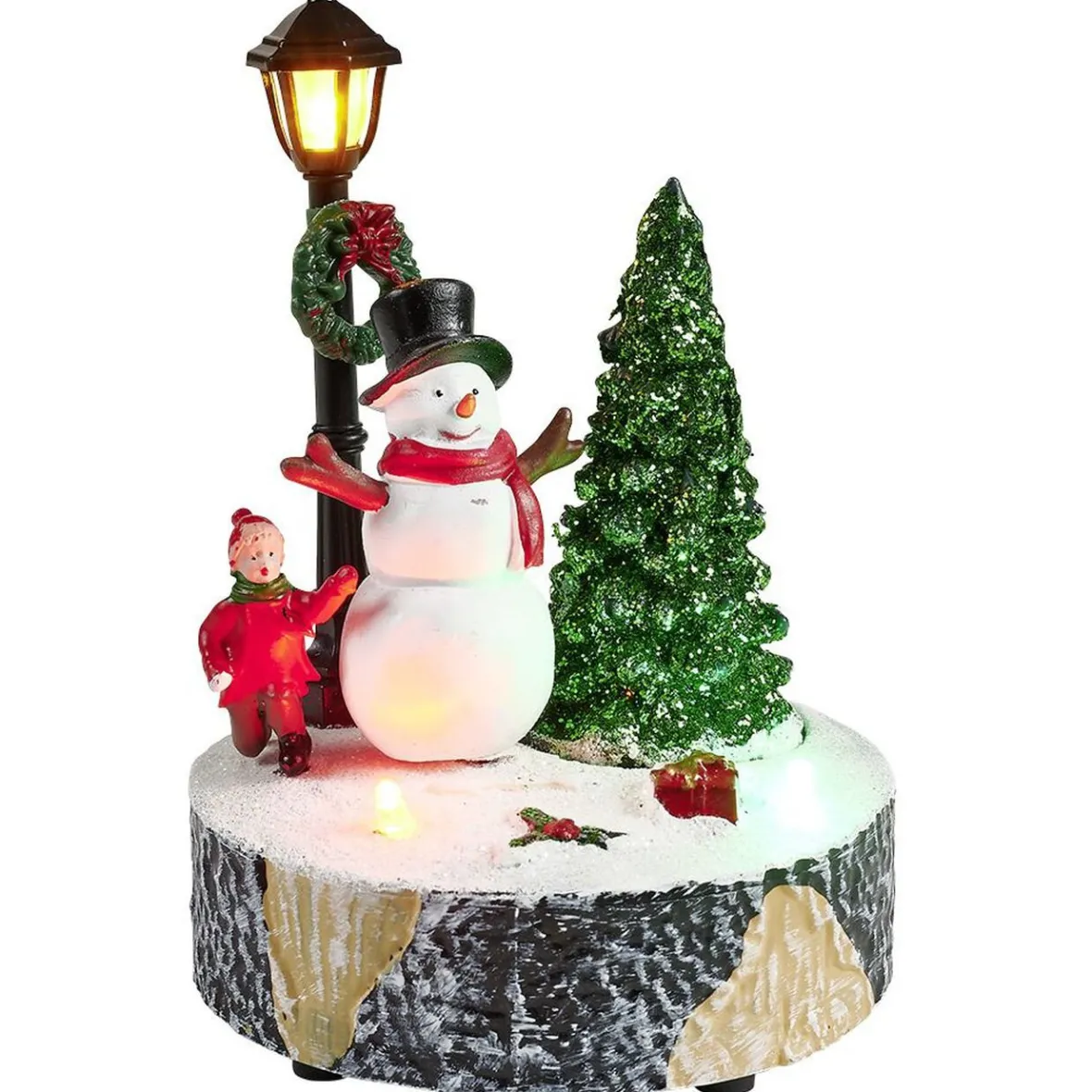 Scène village de Noël avec lanterne lumineuse-Gifi Best