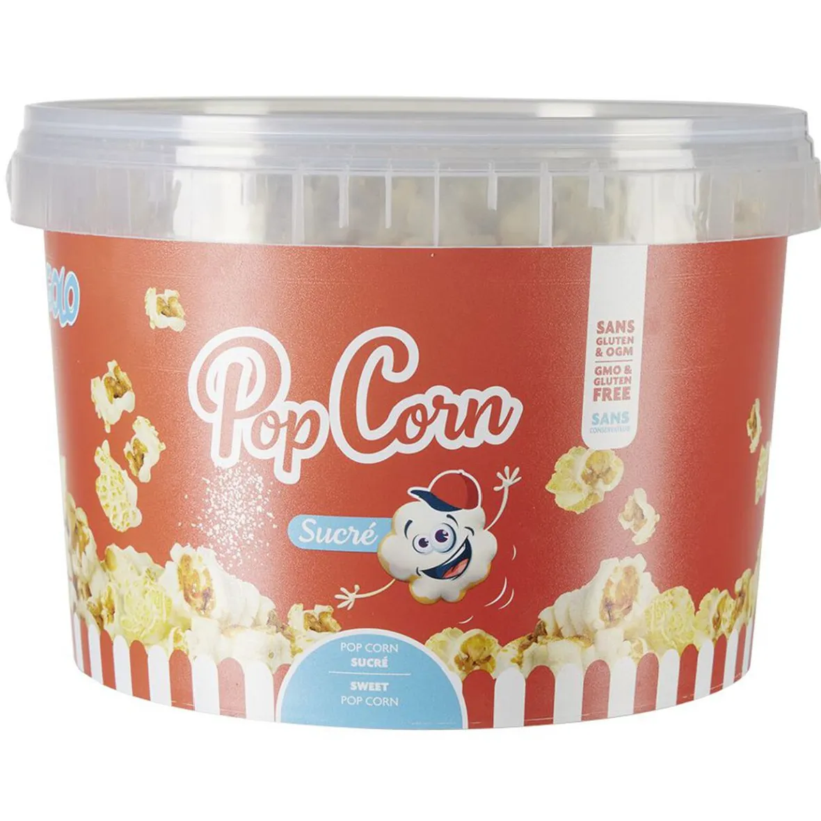 Seau pop corn sucré Togolo 250g-Gifi Online