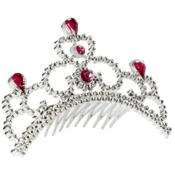 Serre-tête couronne princesse argenté-Gifi Hot