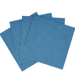 Serviette carré unie bleu canard 2 plis en papier x50-Gifi New