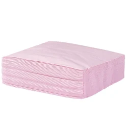 Serviette carré unie rose 2 plis en papier x50-Gifi Discount