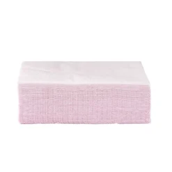 Serviette carré unie rose pâle 2 plis en papier x50-Gifi Outlet