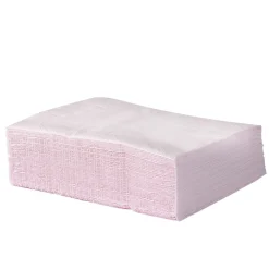 Serviette carré unie rose pâle 2 plis en papier x50-Gifi Outlet