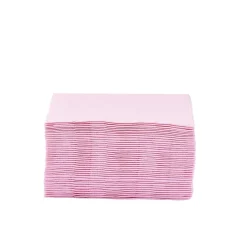 Serviette cocktail carrée rose 2 plis en papier x40-Gifi Sale
