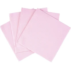 Serviette cocktail carrée rose 2 plis en papier x40-Gifi Sale
