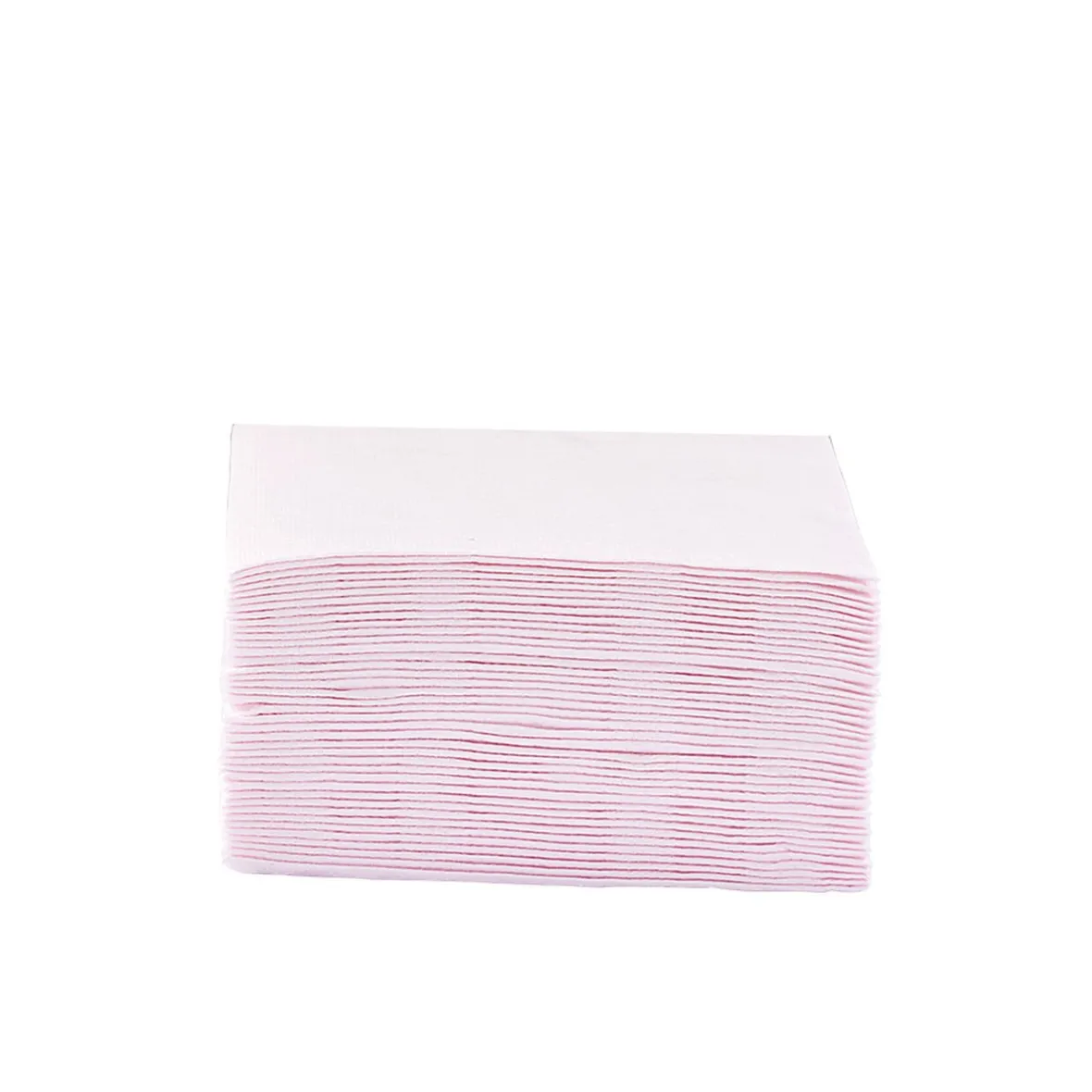 Serviette cocktail carrée rose pâle 2 plis en papier x40-Gifi Sale