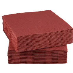 Serviette cocktail en papier rouge bordeaux-Gifi Discount