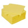 Serviette cocktail jetable 2 plis jaune canari x40-Gifi Best
