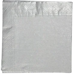 Serviette en papier argenté x 40-Gifi Best