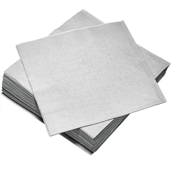 Serviette en papier argenté x 40-Gifi Best