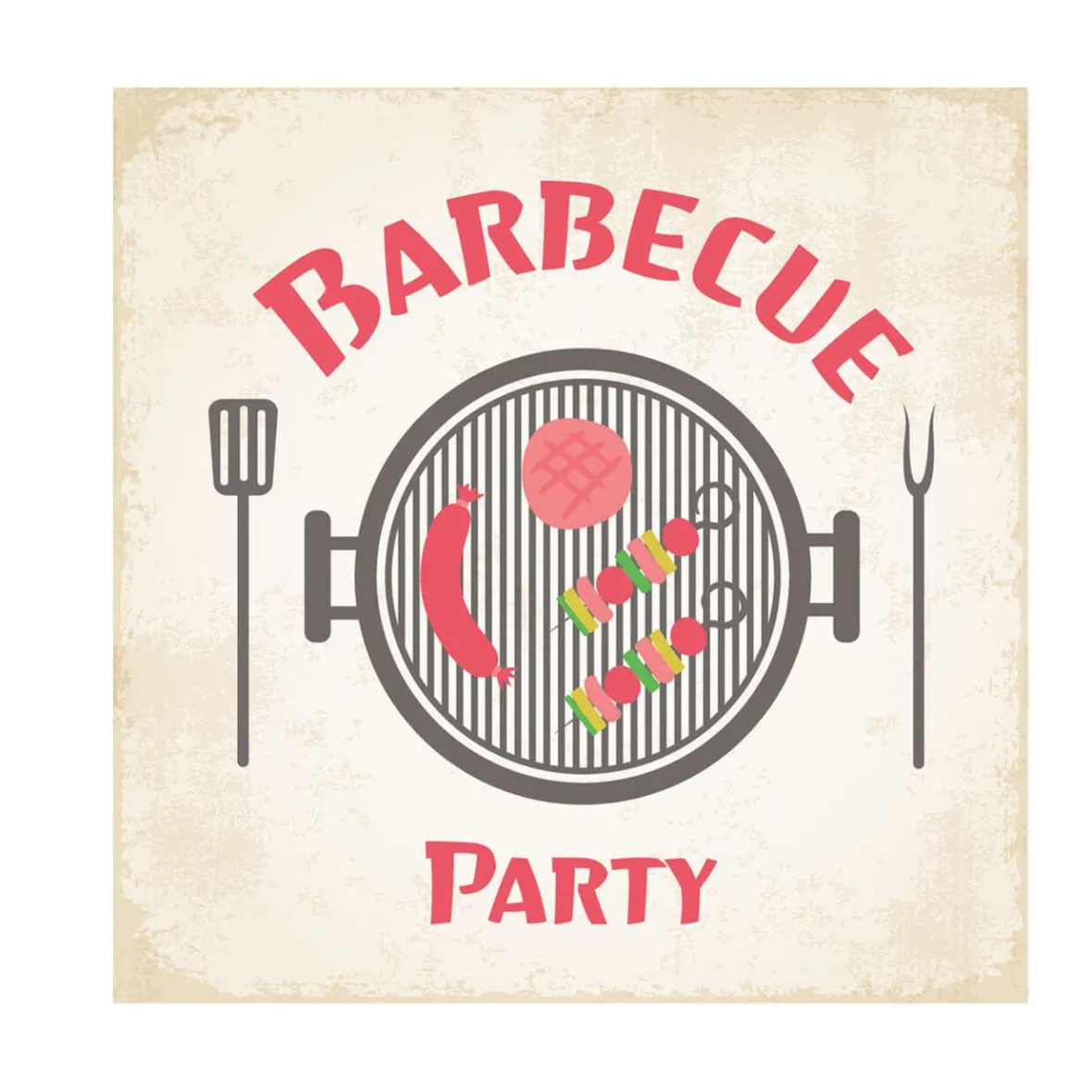 Serviette en papier barbecue party x20-Gifi