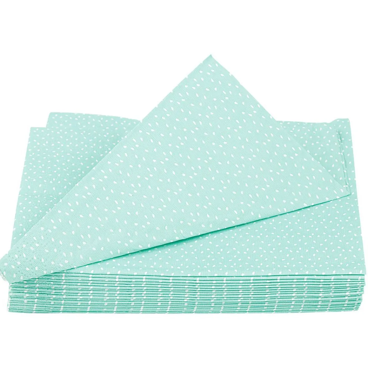 Serviette en papier bleu et blanche x 20-Gifi Hot
