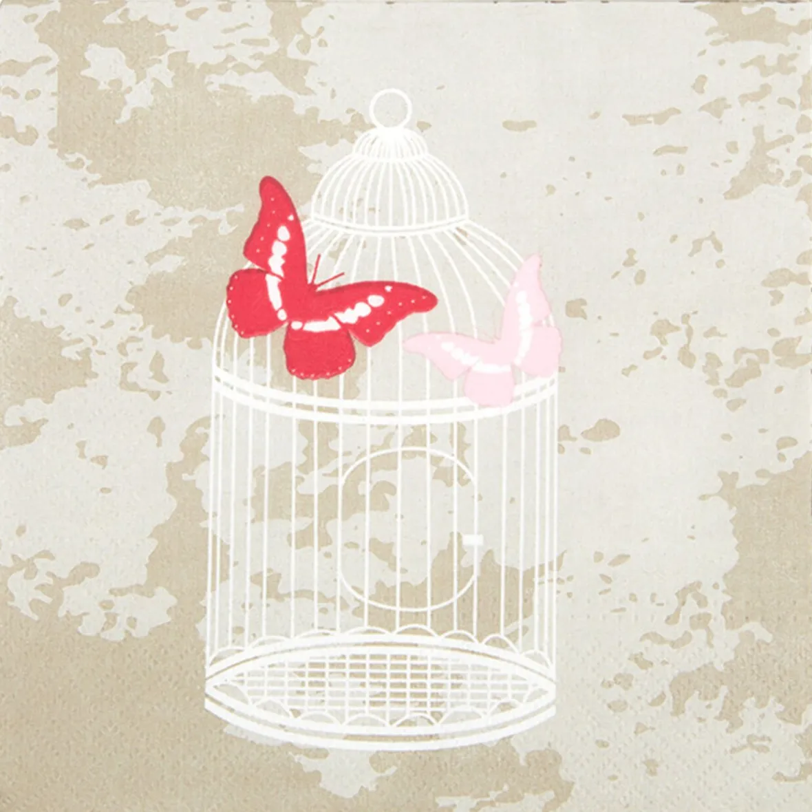 Serviette en papier cage aux papillons x20-Gifi Sale
