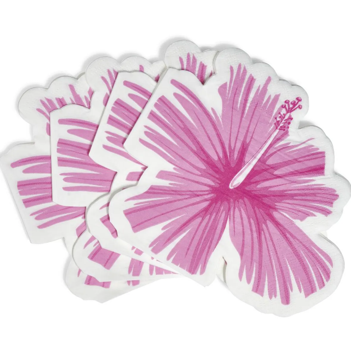 Serviette en papier décoration fleur d'hibiscus x 20-Gifi Online
