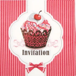 Serviette en papier design cupcake x20-Gifi Hot