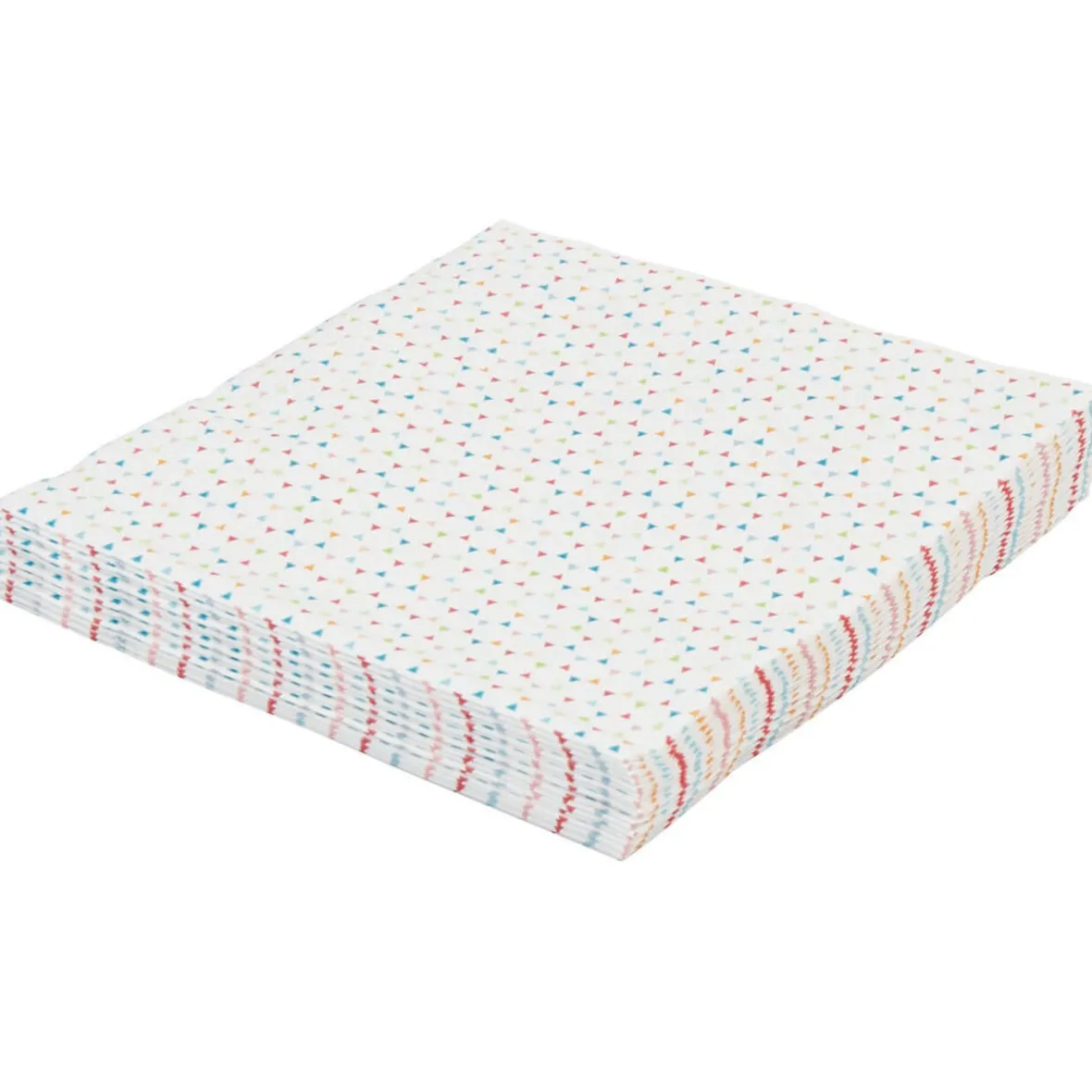 Serviette en papier design gommettes multicolores x20-Gifi Discount