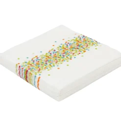 Serviette en papier design confettis multicolores x20-Gifi