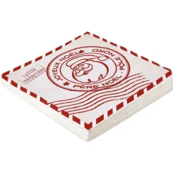 Serviette en papier design lettre père noël x20-Gifi