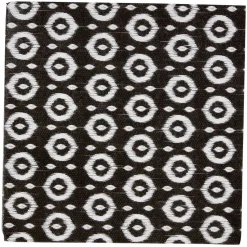 Serviette en papier double point noir et blanc x20-Gifi Online