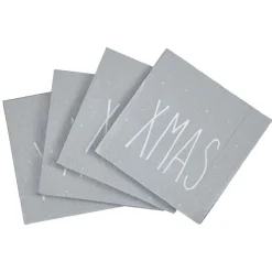 Serviette en papier imprimé Noël gris blanc x20-Gifi Sale
