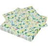 Serviette en papier imprimé feuillage multicolore x20-Gifi Discount