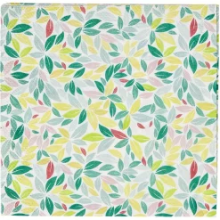 Serviette en papier imprimé feuillage multicolore x20-Gifi Discount