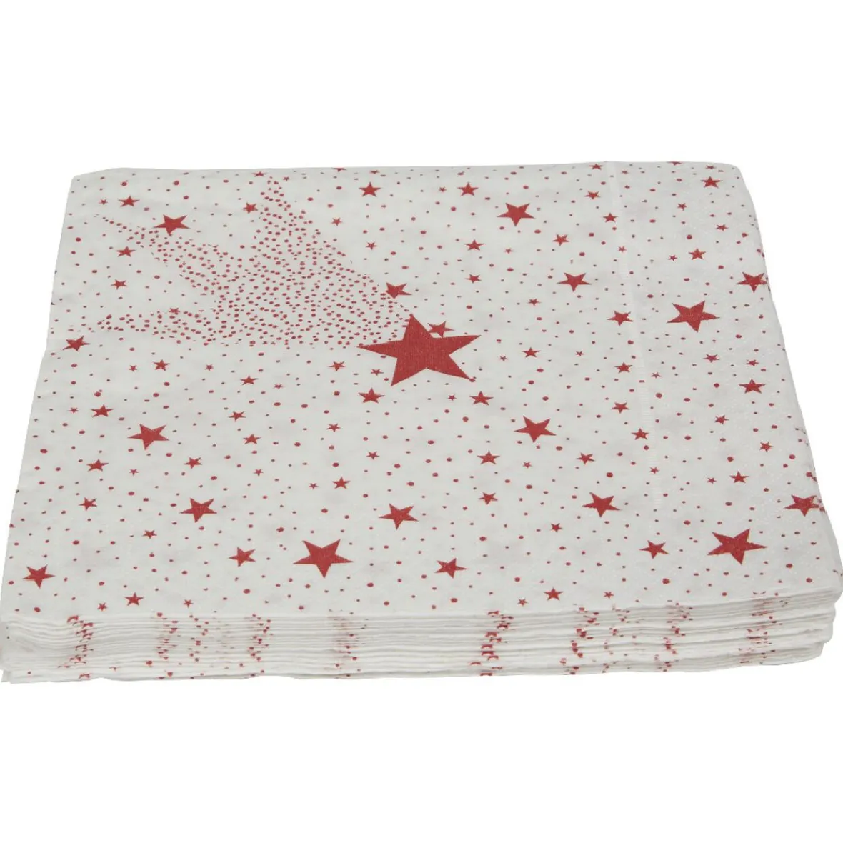 Serviette en papier motif étoile filante rouge x 20-Gifi Sale