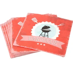 Serviette en papier motif barbecue x20-Gifi Online