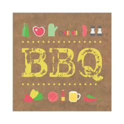 Serviette en papier motif barbecue x20-Gifi Clearance
