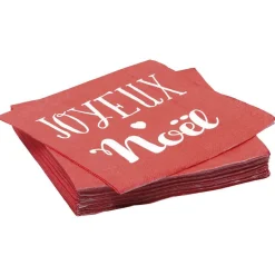 Serviette en papier motif Joyeux Noël x20-Gifi Best