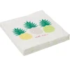 Serviette en papier motifs ananas x20-Gifi