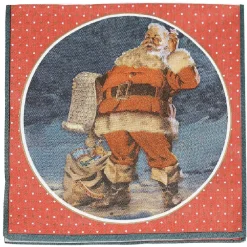 Serviette en papier motif Père Noël x20-Gifi Outlet