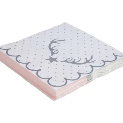 Serviette en papier motif étoile de Noël x12-Gifi