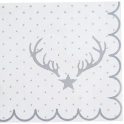 Serviette en papier motif étoile de Noël x12-Gifi