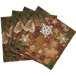 Serviette en papier motif biscuits de Noël x20-Gifi Sale