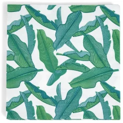 Serviette en papier motif feuilles de bananier x20-Gifi New