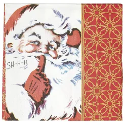 Serviette en papier motif Père Noël x50-Gifi Clearance
