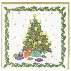 Serviette en papier motif Sapin de Noël x50-Gifi New